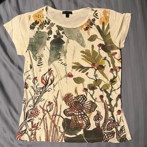 J. Crew beautiful watercolor women’s size large cotton tee